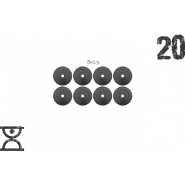 20 кг (8x2.5) дисков, покрытых пластиком (31 мм)|20 кг (8x2.5) дисків, покритих пластиком (31 мм)