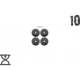 10 кг (4x2.5) дисков, покрытых пластиком (31 мм)|10 кг (4x2.5) дисків, покритих пластиком (31 мм)