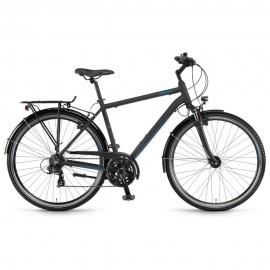 Велосипед Winora Domingo men 28 21-G TX800, рама 56 см, чорно-синій матовий, 2021