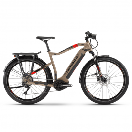 Електровелосипед Haibike SDURO Trekking 4.0 men i500Wh 10 s. Deore 28, рама XL, пісочно-чорно-червоний, 2020