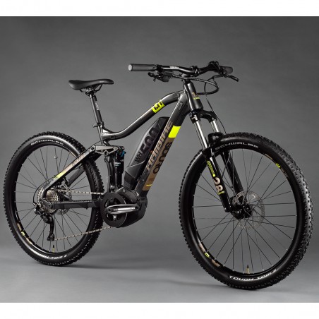 Електровелосипед HAIBIKE SDURO FullSeven 1.0 500Wh 10 s. Deore 27.5, рама М, сіро-лаймово-бронзовий, 2020