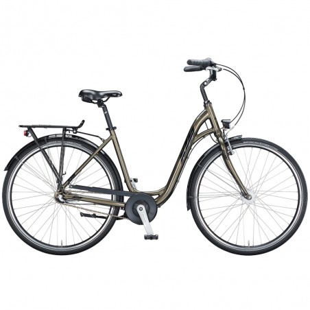 Велосипед KTM CITY FUN 28 рама D-W 51, зелений (чорний), 2021