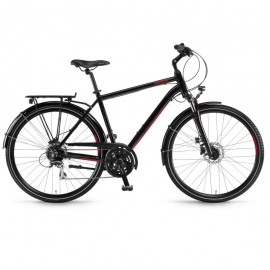 Велосипед Winora Domingo men disc 28 24-G Acera, рама 52 см, чорно-червоний, 2021