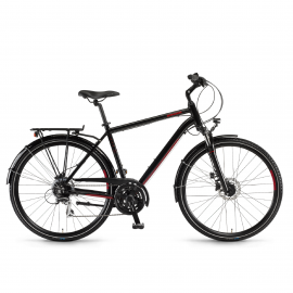 Велосипед Winora Domingo men disc 28 24-G Acera, рама 56 см, чорно-червоний, 2021