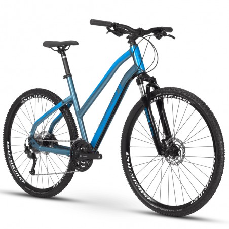 Велосипед Ghost Square Cross Base AL U 28, рама M, синьо-блакитний, 2021