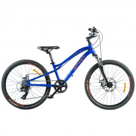 Велосипед Spirit Flash 4.2 24, рама Uni, синій / матовий, 2021