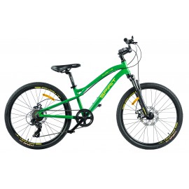 Велосипед Spirit Flash 4.2 24, рама Uni, зелений / матовий, 2021