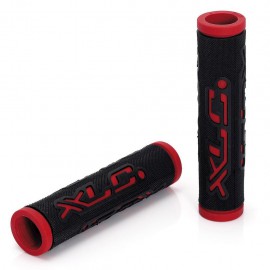 Гріпси XLC GR-G07 'Dual Colour', чорно-червоні, 125мм