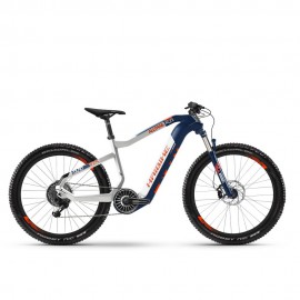 Електровелосипед HAIBIKE XDURO AllTrail 5.0 Carbon FLYON i630Wh 11 s. NX 27.5, рама L, синьо-біло-помаранчевий, 2020