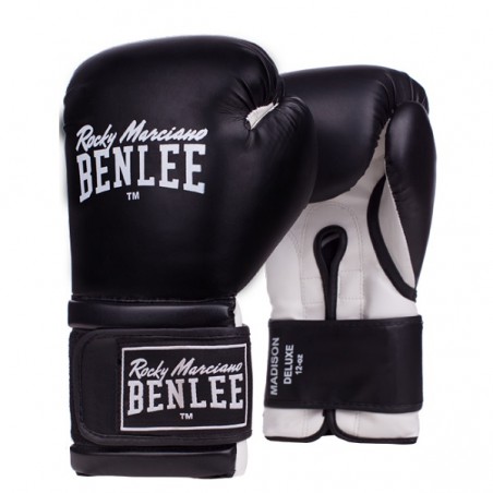 Рукавички боксерські Benlee MADISON DELUXE 14oz / PU / чорно-білі