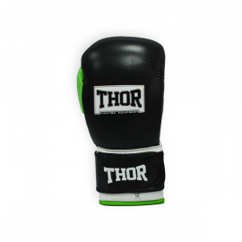 Рукавички боксерські THOR TYPHOON 12oz / PU / чорно-зелено-білі