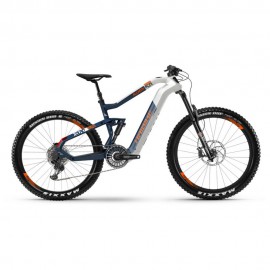Електровелосипед Haibike XDURO AllMtn 5.0 Carbon FLYON i630Wh 11 s. NX 27.5/ 29, рама L, біло-синьо-сірий, 2020