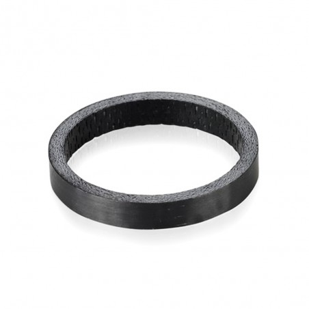 Проставочне кільце XLC чорне, 5 мм, 1 1/8 карбон